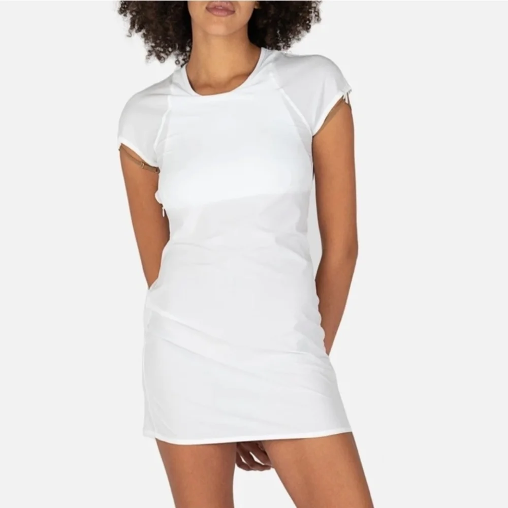 Nike X JACQUEMUS La Robe Mini Dress White Size M Tenniscore - Picture 5 of 15